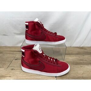 Nike Blazer Mid Satin Team Red High Top Womens Sneakers AV9375-605 Size 9